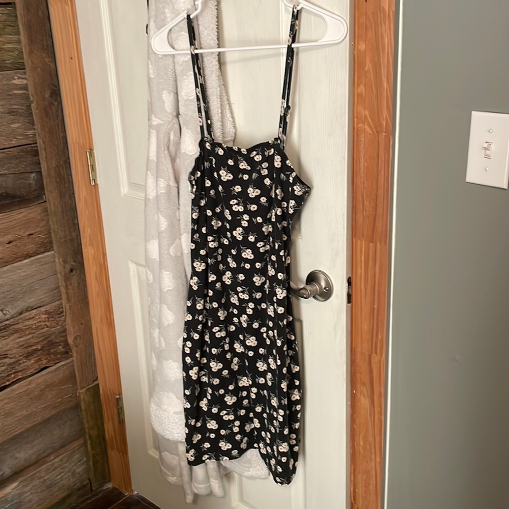 Black floral dress